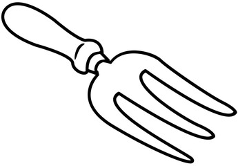 gardening tools outline
