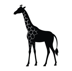 Naklejka premium giraffe-silhouette-image-vector 001