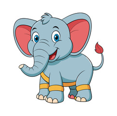 Obraz premium elephant-cartoon-image-vector 001