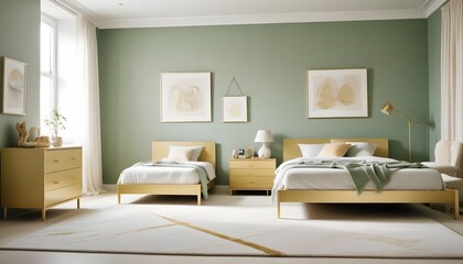 Photo interior modern design room 3d illustration