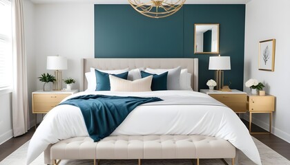 Photo interior modern design room 3d illustration