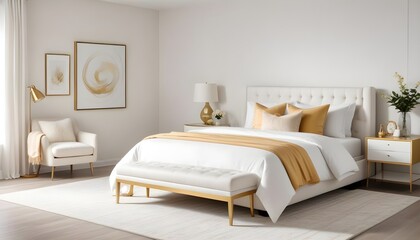 Photo interior modern design room 3d illustration