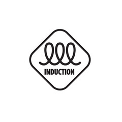 Induction (cooking) spiral, electrical sign