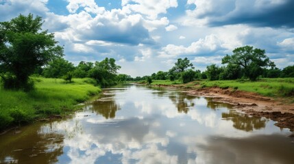 4k Time Lapse Sky and Rainbow After Beautiful Rain. Rainbow and sky.  