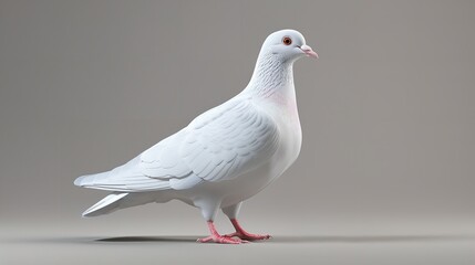Fototapeta premium white dove isolated on white background