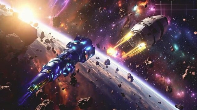 Voyage Through the Vibrant Nebula in UHD 4K