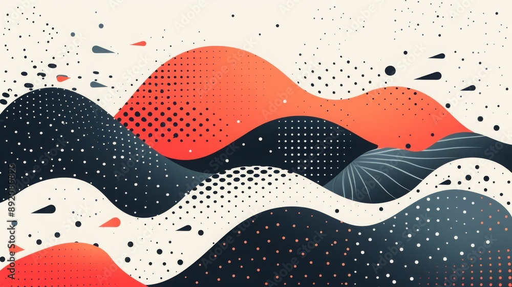 Poster colorful gradient fluid flow shape background, abstract background with the colorful mesh color with