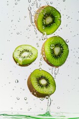 Mystic photo of Hayward Kiwi, isolated on white background