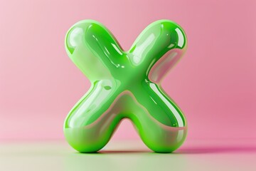 Fototapeta premium A blue and white X made of plastic