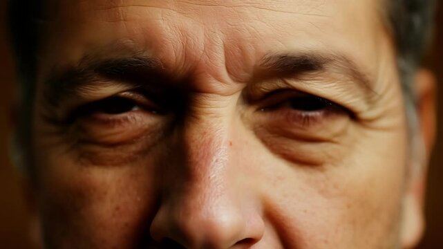 Wrinkled brows and a furrowed forehead display confusion as a loved one presents an unexpected gift.