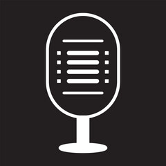 microphone icon isolated, mic icon vector illustration. EPS 10.