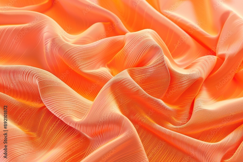 Poster a fabric with a pattern of waves