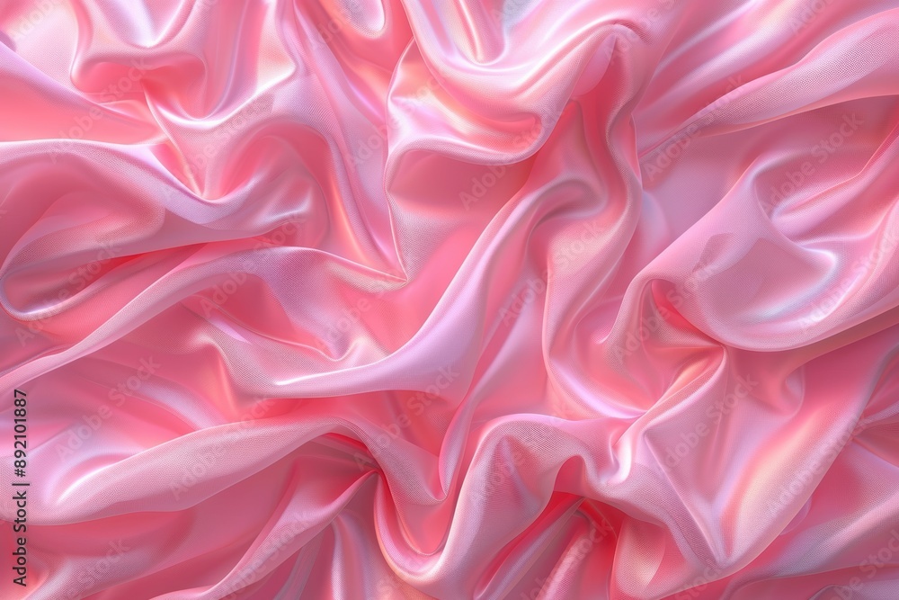 Poster a fabric with a pattern of waves