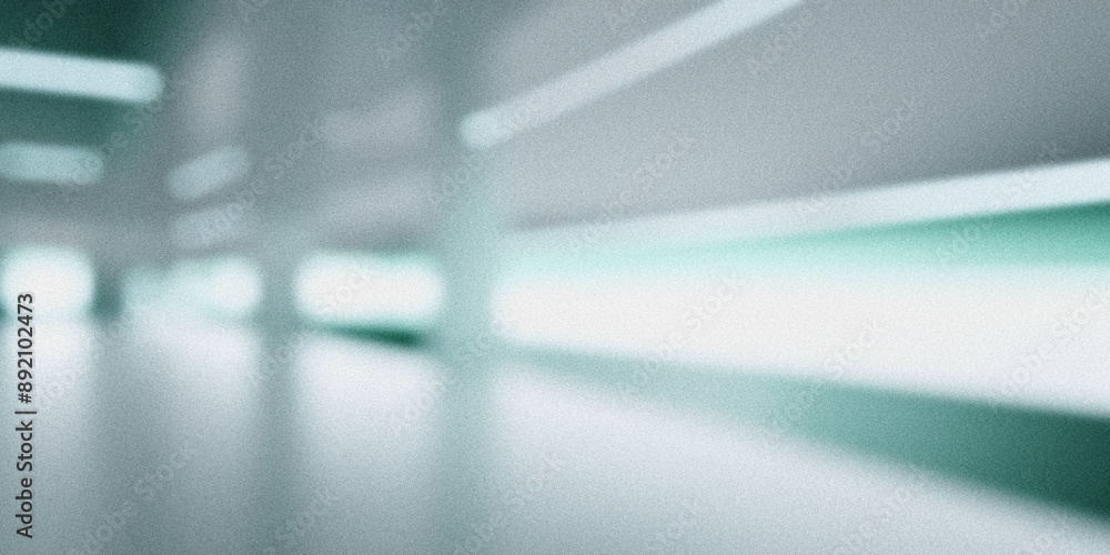 Poster blurred abstract background with a green tinted grainy texture effect