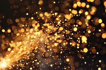 bright yellow and gold sparkly background with many small circles