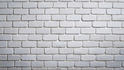 Obraz premium 白色に塗られたレンガの壁の背景画像（Background image of a white painted brick wall texture.） 