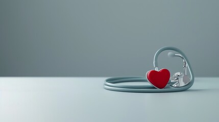 Closeup of a heart stethoscope with the doctor s name engravedstethoscope, personalized medical equipment