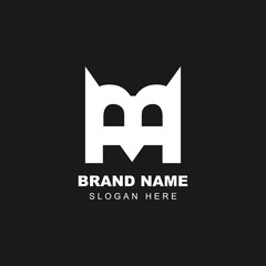 M B Logo Vector Design Unique Template Abstract Monogram Symbol Creative Modern Trendy Typography