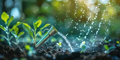 Optimized Digital Garden: Tools of the Trade for Cultivating Growth with an Abstract SEO Concept
