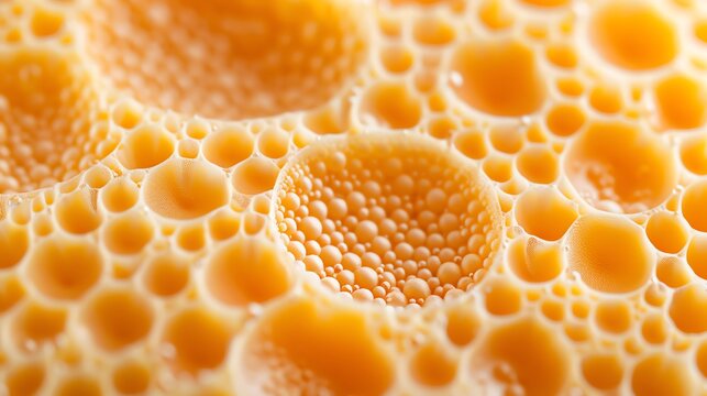 Closeup clipart of beer yeast under a microscope, Beer yeast clipart microscopic organisms, Scientific depiction