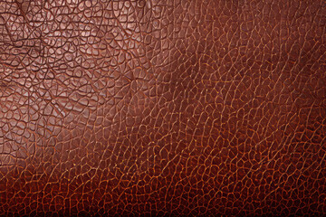 Fototapeta premium Processed collage of brown leather cloth surface texture. Background for banner, backdrop