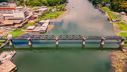 The Bridge on the River Kwai, Kanchanaburi, Thailand.The Death Railway, World War II, by the...