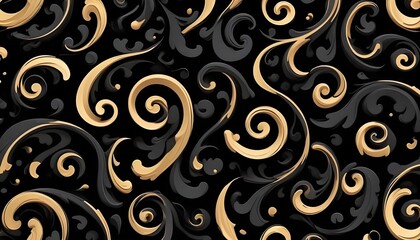 Clear Plain Shiny Soft Vintage Bokeh Cloudy Wave Like Geometric Black Background or Texture