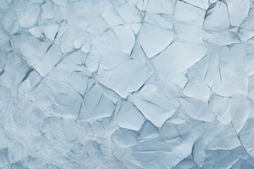 Obraz premium Processed collage of thick layer of cracked ice texture. Background for banner, backdrop or texture