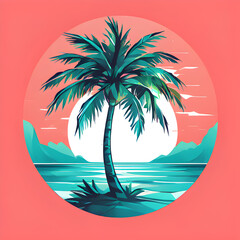 palm tree on the beach