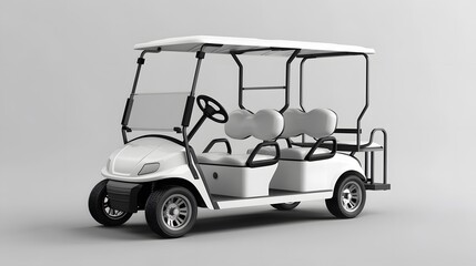 Golf Cart Mockup. 