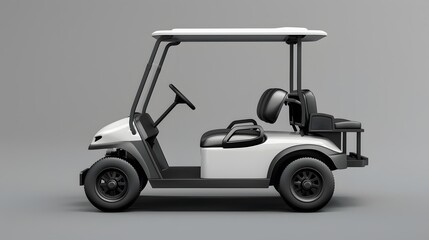 Golf Cart Mockup. 