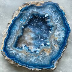 blue and white quartz