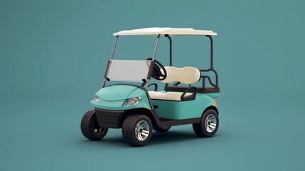 Obraz premium Golf Cart Mockup. 