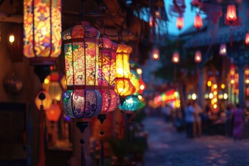 Obraz premium street lamp in the city