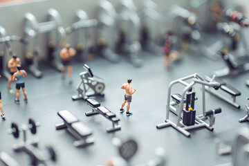 ジムで鍛える人たち