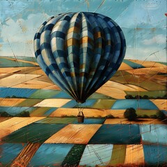 hot air balloon on the sky