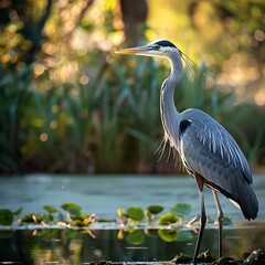 great blue heron ardea cinerea