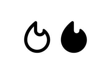 Fire. Vector icon design.