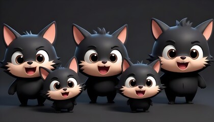 Fototapeta premium Clear Plain Shiny Soft Vintage Bokeh Cloudy Wave Like Geometric Black Background or Texture