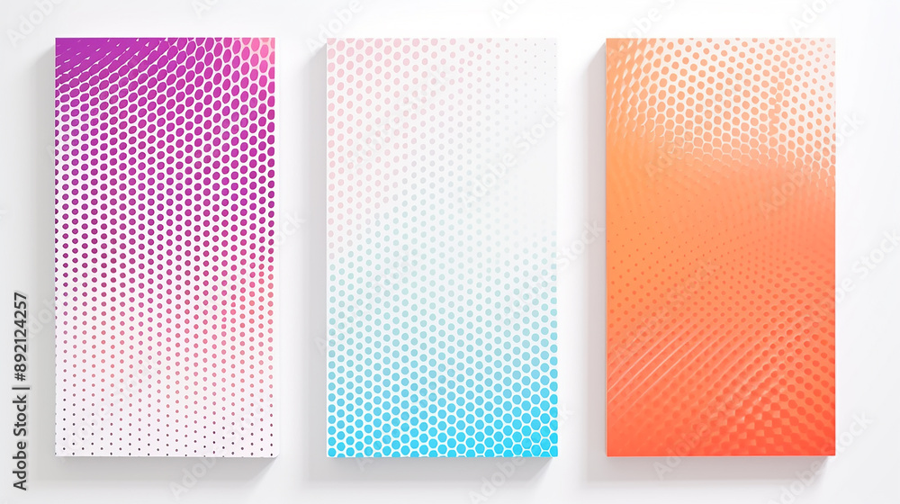 Poster abstract geometric pattern with three colors