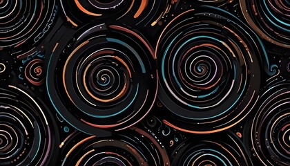 Clear Plain Shiny Soft Vintage Bokeh Cloudy Wave Like Geometric Black Background or Texture