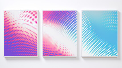 Abstract Geometric Pattern with Three Colors