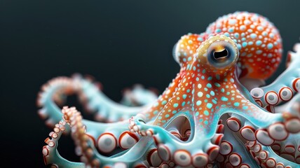 Fototapeta premium A scientific illustration of a giant squid tentacle, showcasing its complex anatomy.