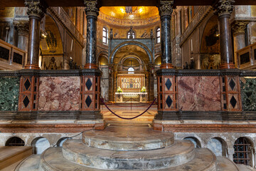 Details from altar in San Marco basilica in Venice