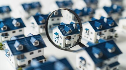 Real estate financial concept, housing loan and insurance business, AI generated for Ads