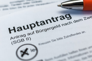 Antrag auf Bürgergeld in Deutschland