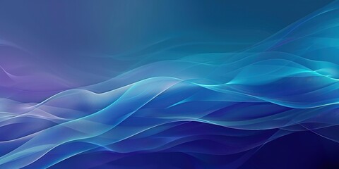 Fototapeta premium Abstract Minimalist Geometric Vector Illustration with Light Blue Gradient and Soft Lighting, Cool Tones, and Blurred Edges