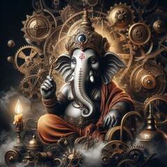 Fototapeta premium Hindu lord Ganesha | Ganpati | Ganesh | Ganpati festival | Ganesh Chaturthi