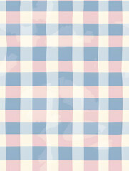 Seamless pattern of pastel colors gingham fabric texture