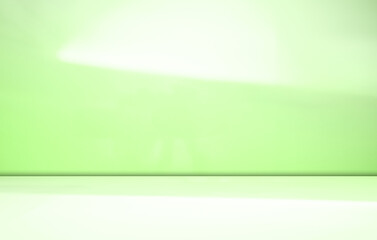 Fototapeta premium Background green shadow floor studio room photo empty gradient leaf Floor wall backdrop muslin design canvas surface texture podium eco Scene mockup product cosmetic beauty organic display stand.